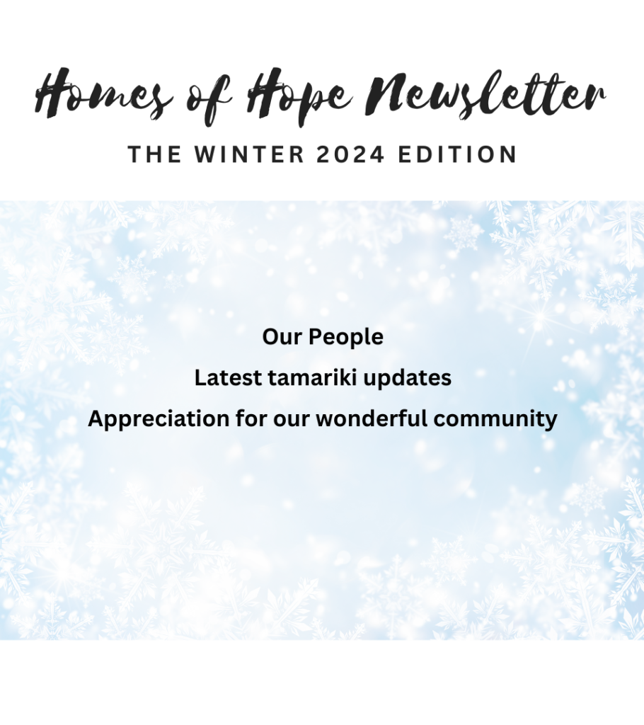 Homes of Hope Winter 2024 Newsletter